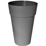 GARDENSTAR Pot en plastique ICFAL - D35H51cm - SMOKE