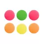 Paris Prix Lot de 6 Balles Rebondissantes  Fluo  3cm Multicolore