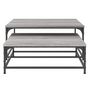 Voir la diapositive 5 : VIDAXL Tables basses gigognes 2 pcs sonoma gris bois d ingénierie