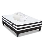BELLECOUR BELLECOUR LITERIE | Pack Prêt à dormir FONTAINEBLEAU | Matelas Ressorts ensachés + Sommier + Accessoires. Coloris disponibles : Blanc
