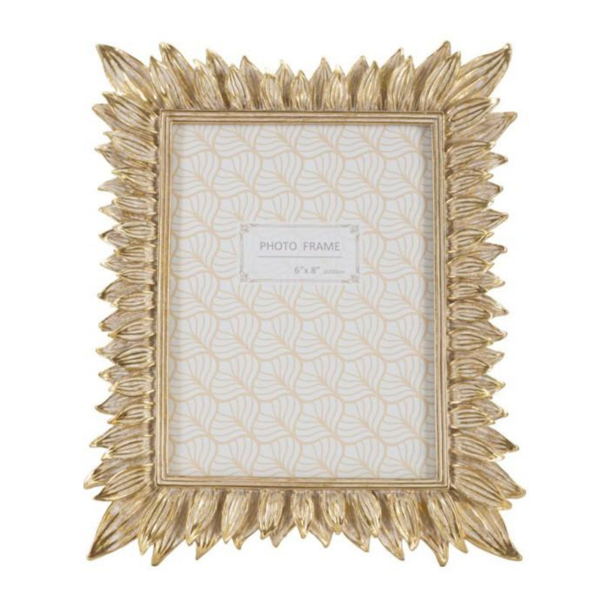 Paris Prix Cadre Photo Déco Pétales de Fleurs  Molas  15x20cm Or