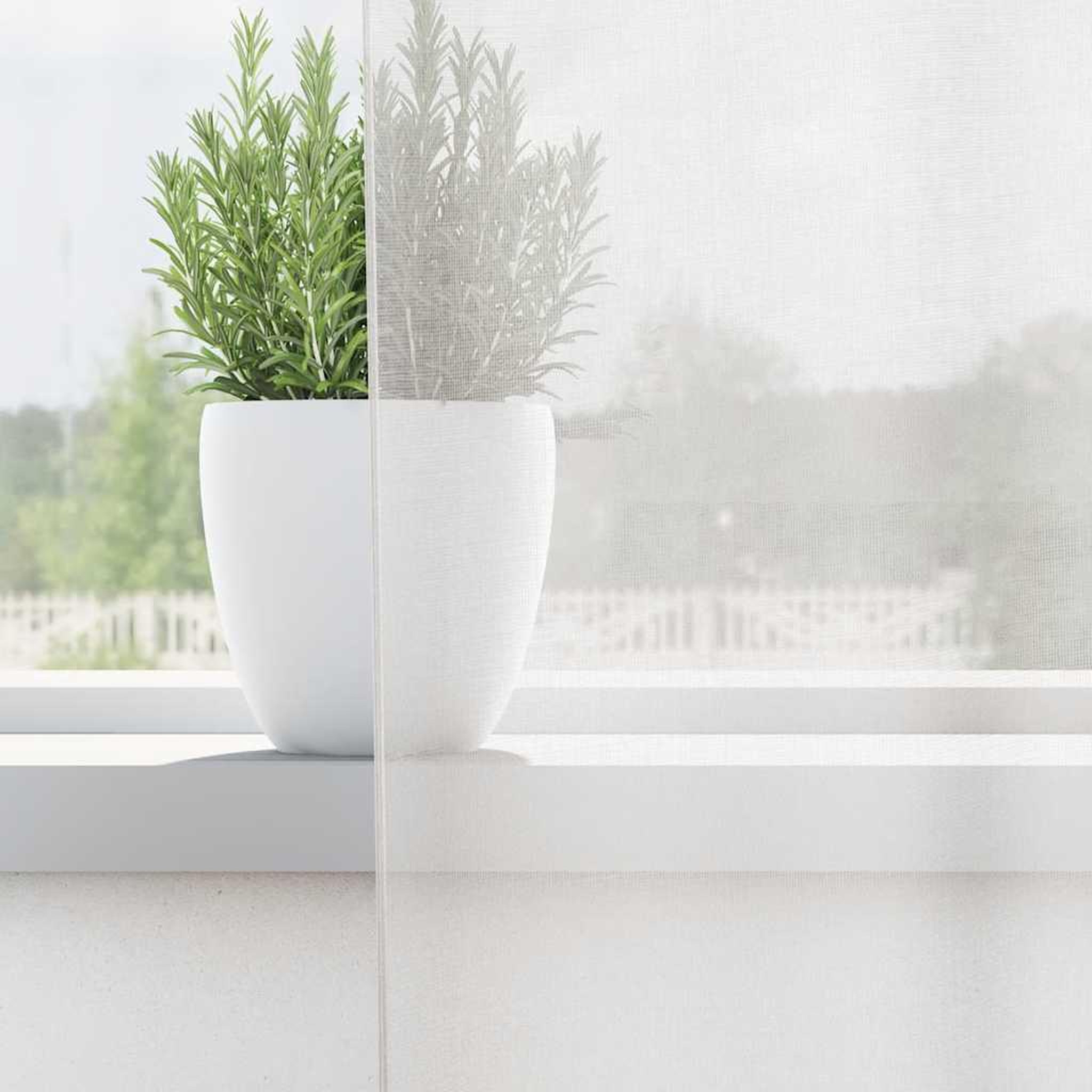 Voir la diapositive 3 : VIDAXL Rideaux en voile avec œillets 2 pcs blanc