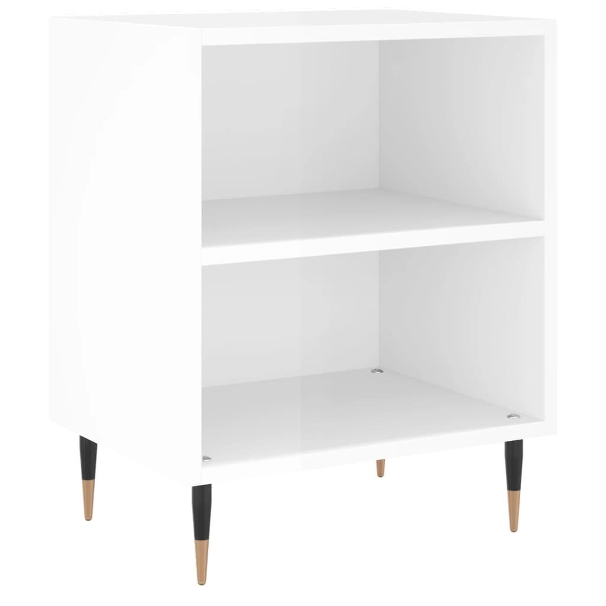 Voir la diapositive 2 : VIDAXL Table de chevet blanc brillant 40x30x50 cm bois d'ingenierie
