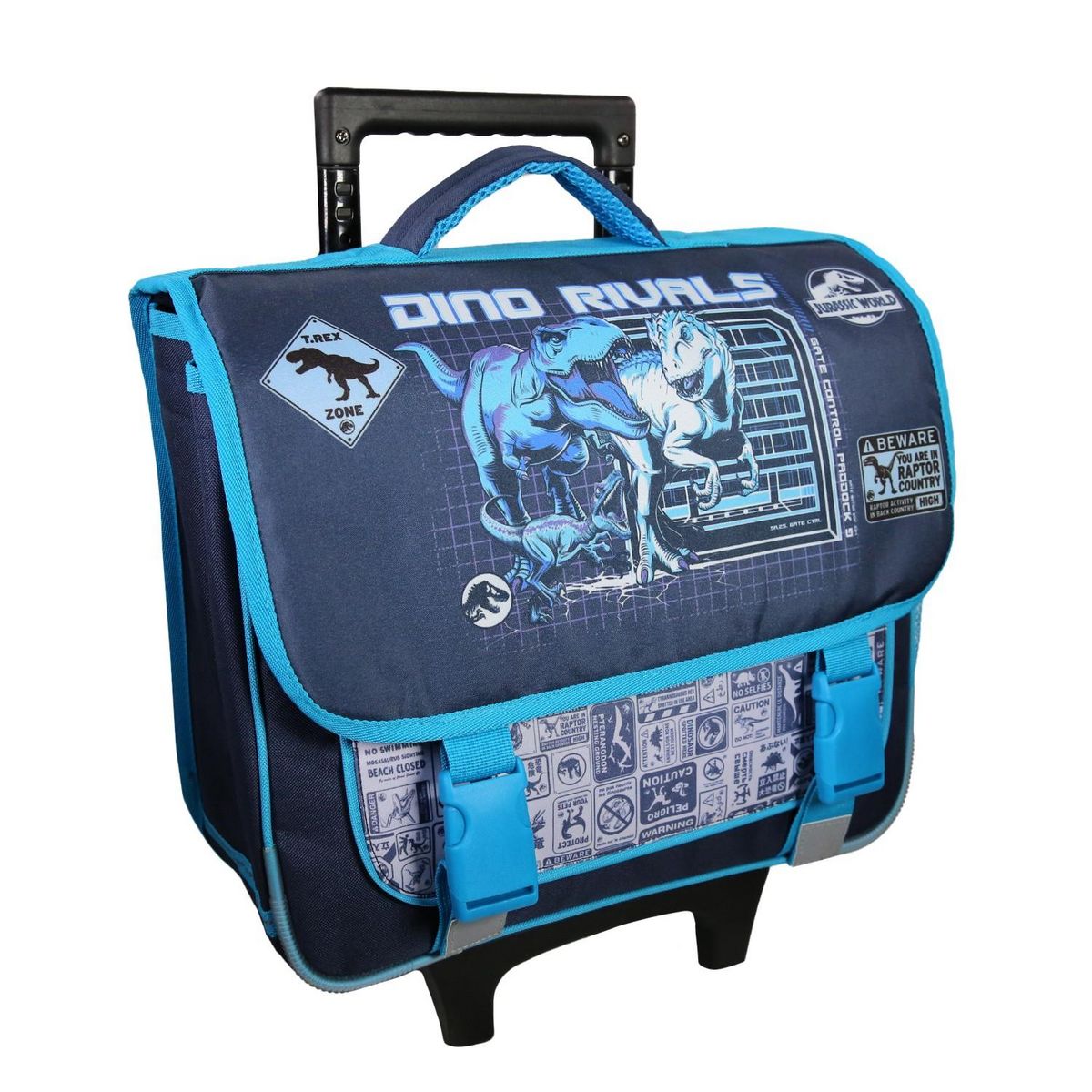 Bagtrotter BAGTROTTER Cartable à roulettes 38 cm Jurassic World Bleu