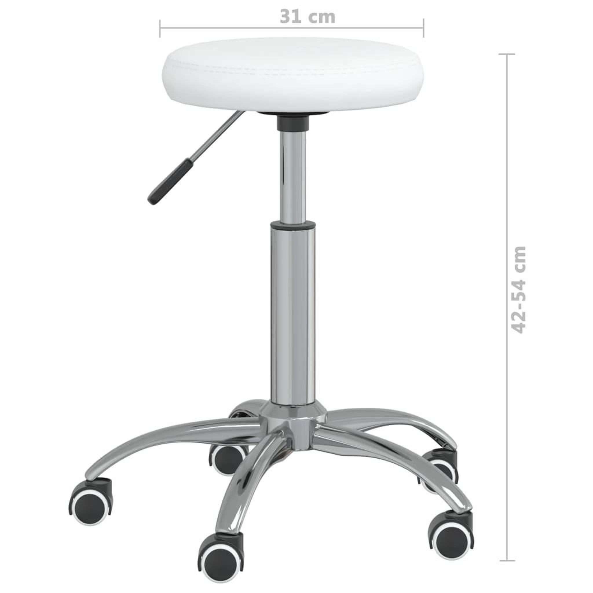 Voir la diapositive 6 : VIDAXL Chaise de salle a manger Blanc Similicuir