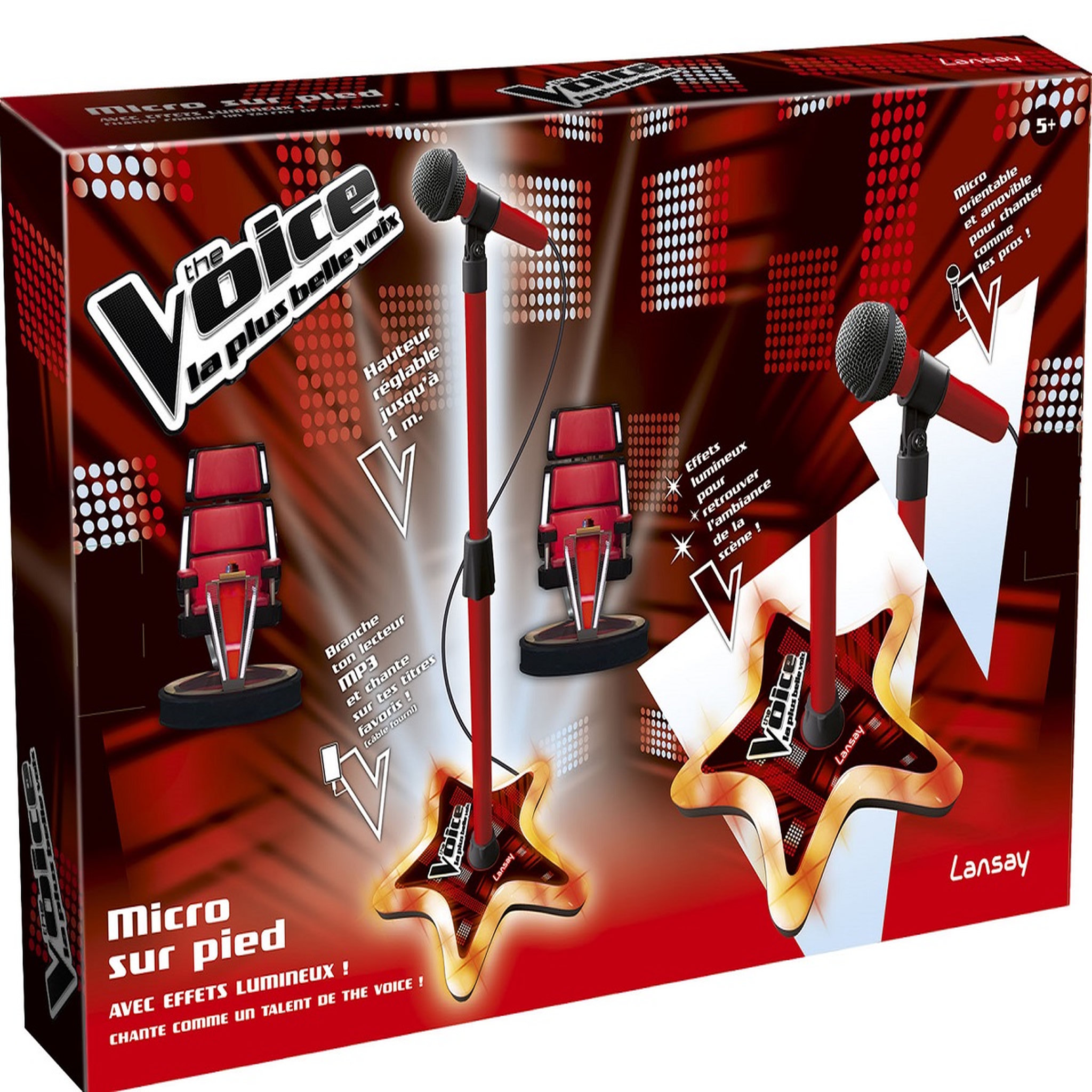 Voir la diapositive 3 : LANSAY Micro sur pied - The Voice