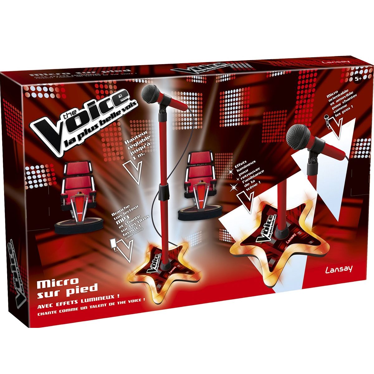 LANSAY Micro sur pied - The Voice