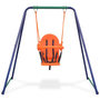 Voir la diapositive 6 : VIDAXL Balançoire simple 2 en 1 et balançoire pour tout petits Orange