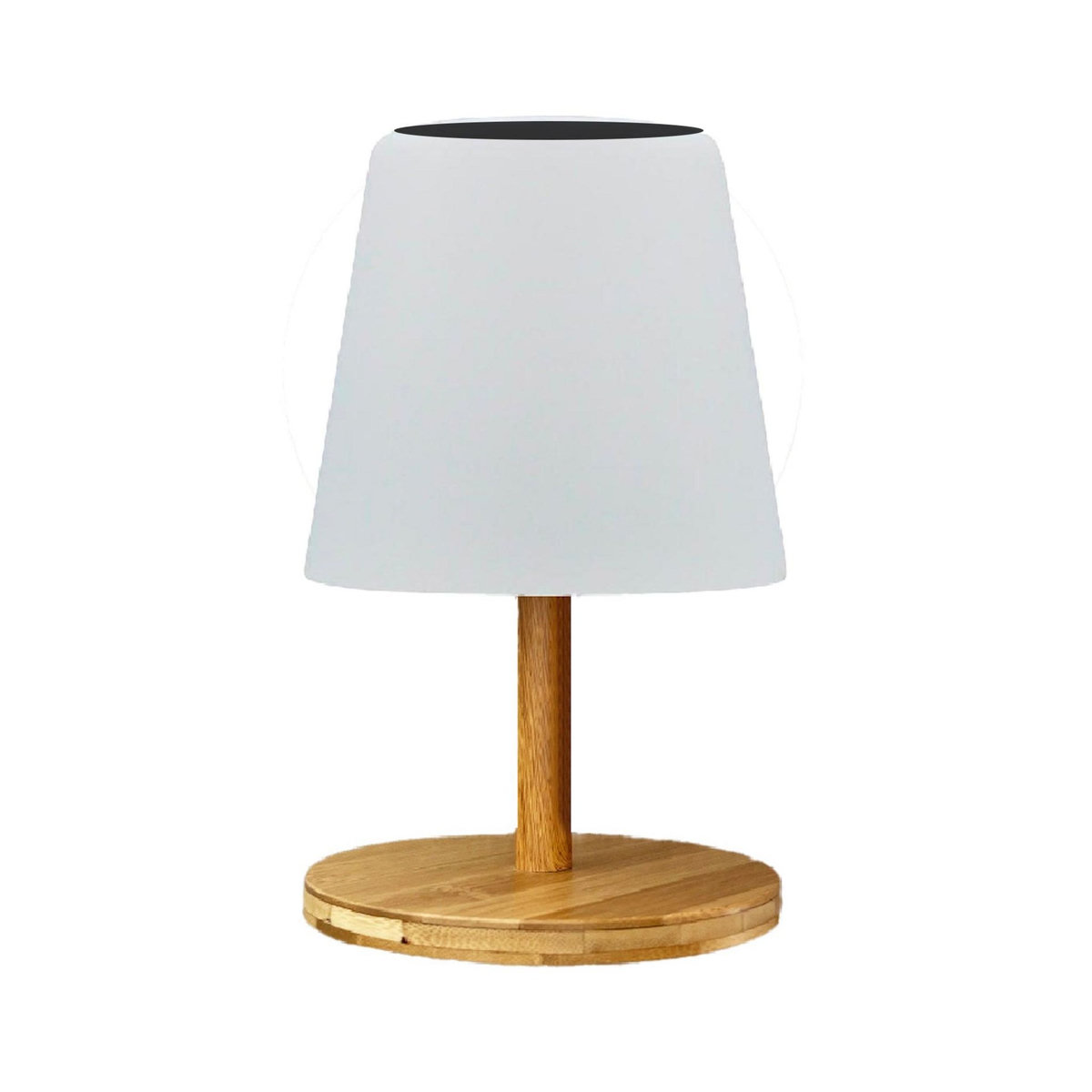 Lumisky Lampe de table solaire WOOD Blanc Bambou H25cm