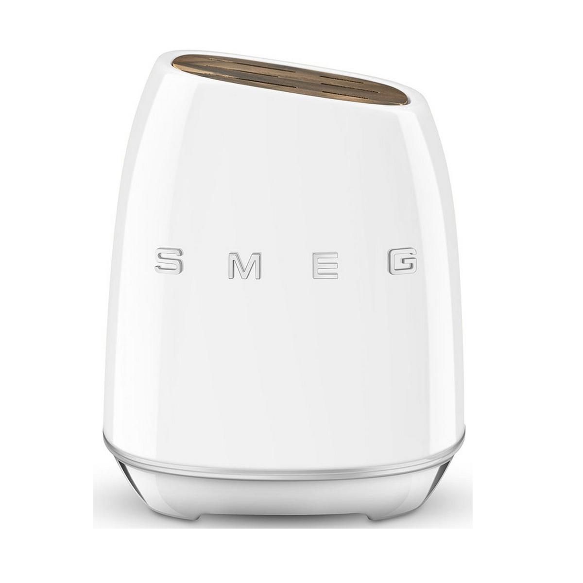 SMEG Bloc de 6 couteaux blanc - KBSF02WH