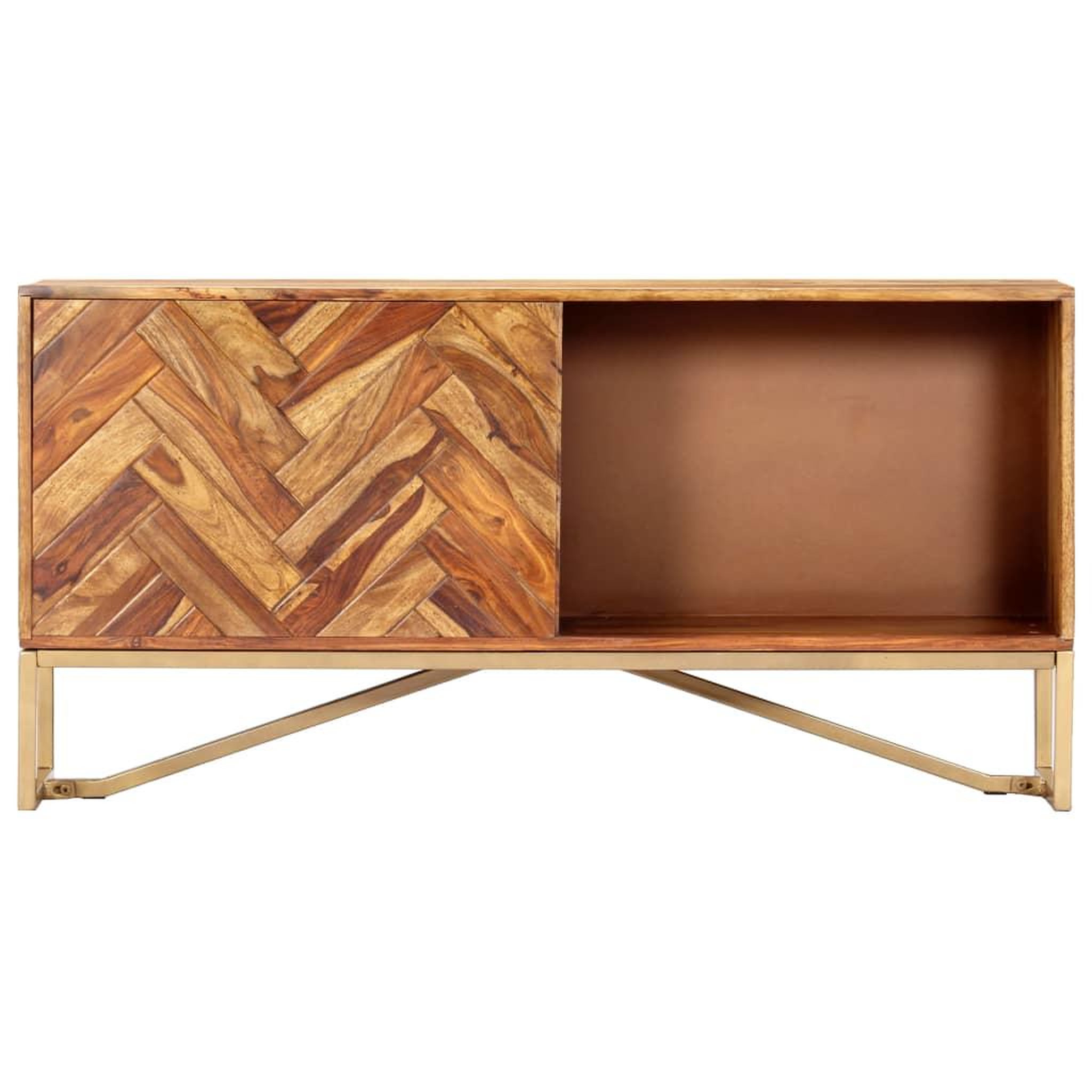 Voir la diapositive 4 : VIDAXL Buffet 118x30x60 cm Bois massif de Sesham