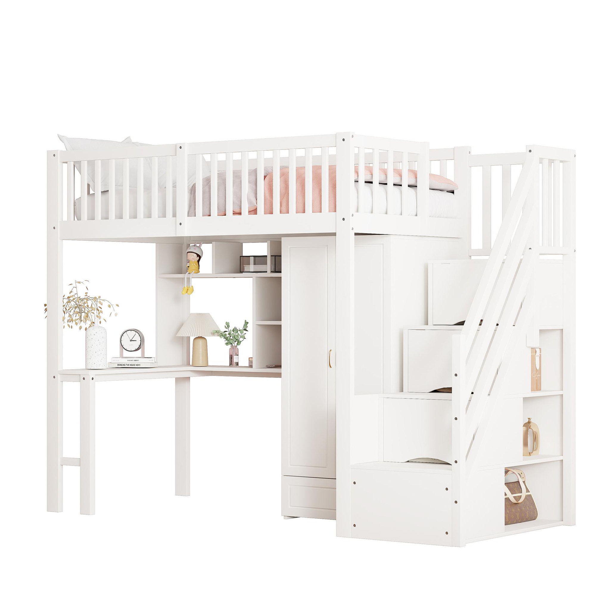 Voir la diapositive 1 : MERAX Lit mezzanine enfant