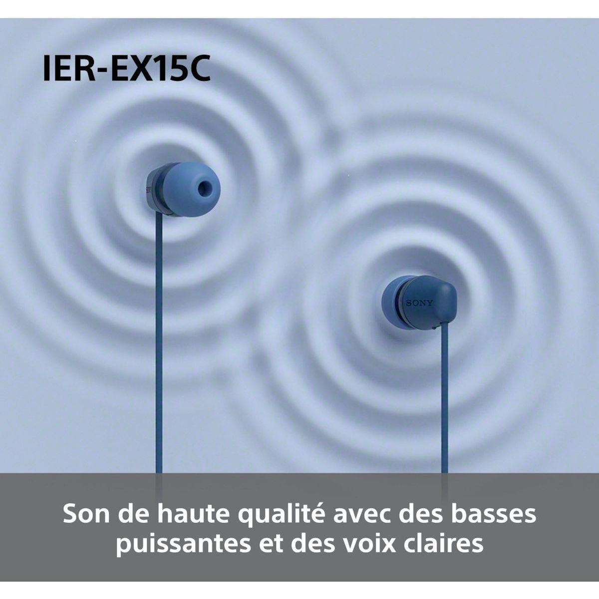 SONY Ecouteurs IER EX15C Bleu