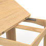 Voir la diapositive 6 : ID MARKET Table à manger extensible rectangle DONA 4-8 personnes hêtre 80-160 cm