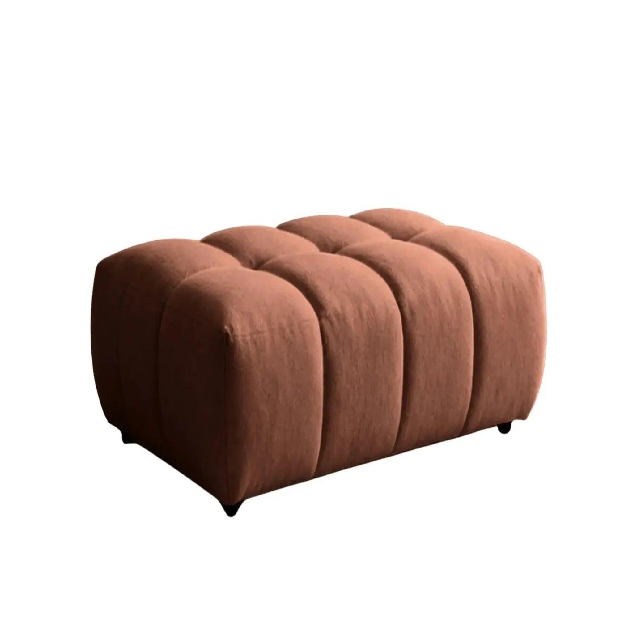 Voir la diapositive 1 : CASANOVA PARIS Alexia - pouf tissu bouclette