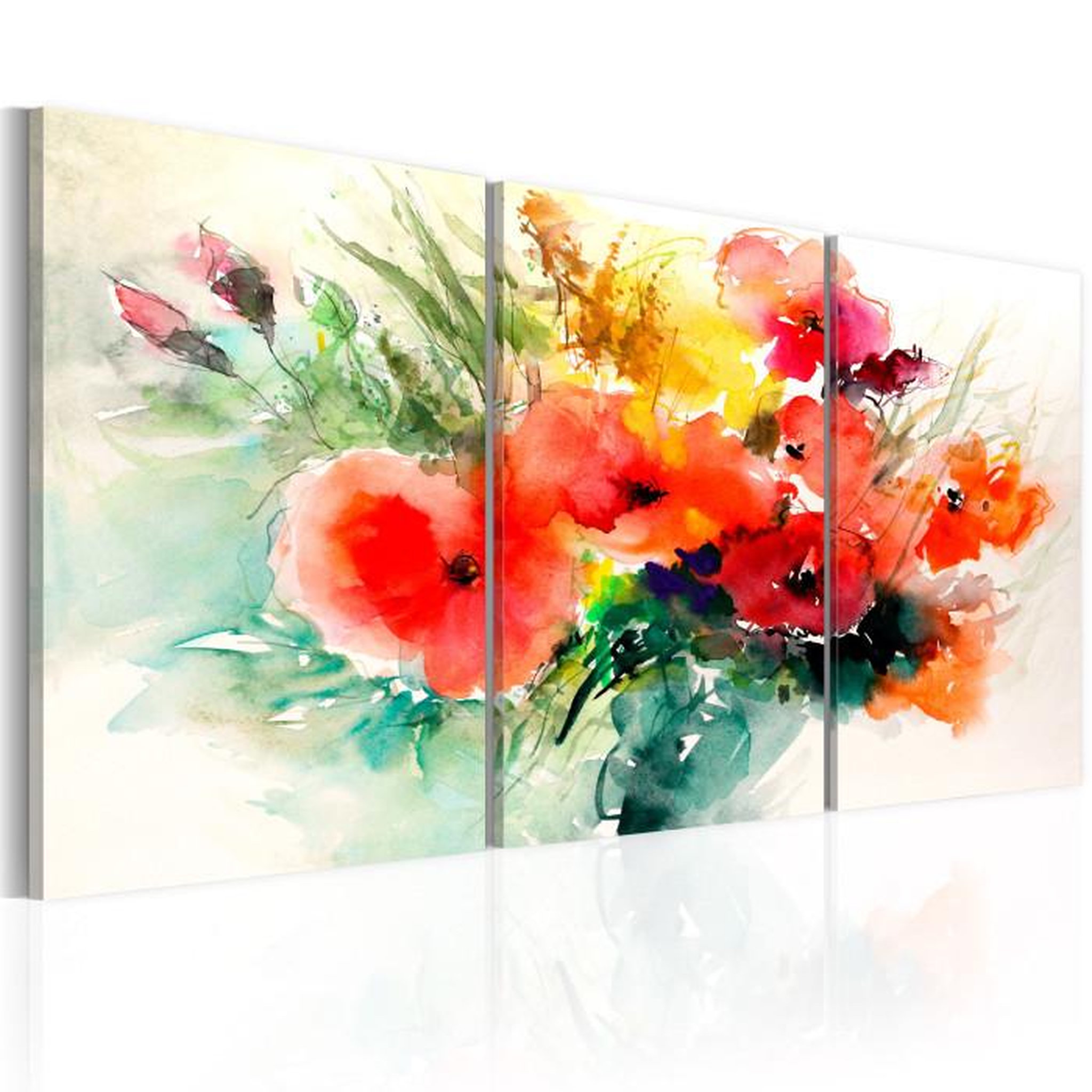 Paris Prix Tableau Imprimé  Watercolor Bouquet. Coloris disponibles : Multicolore