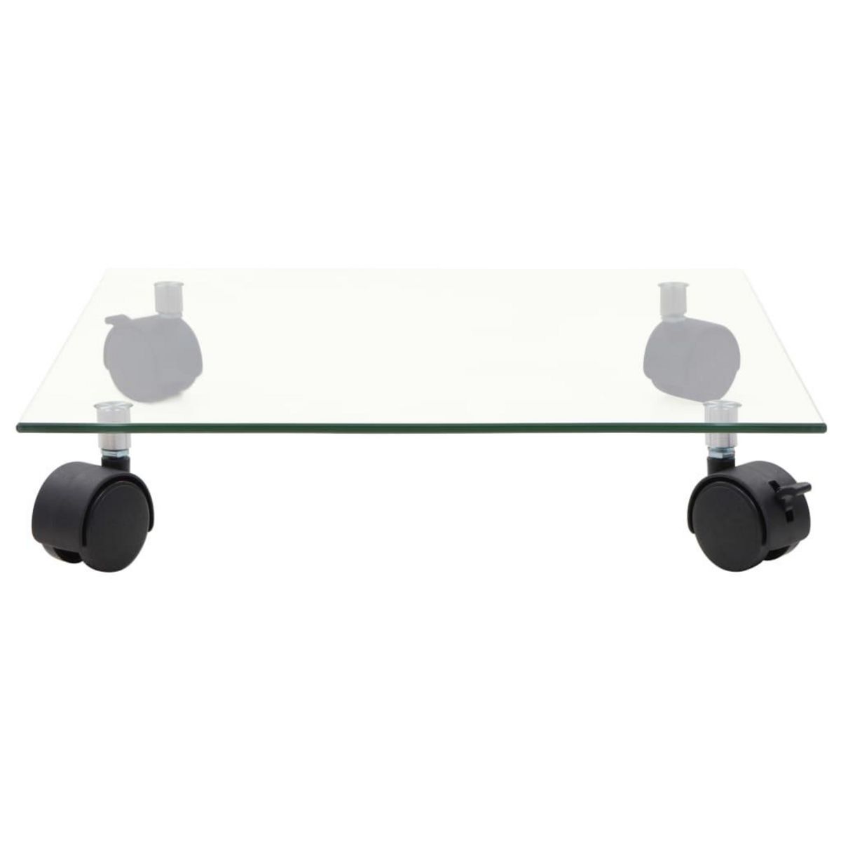 VIDAXL Support carre pour plantes 2 pcs Verre trempe 35 x 35 cm