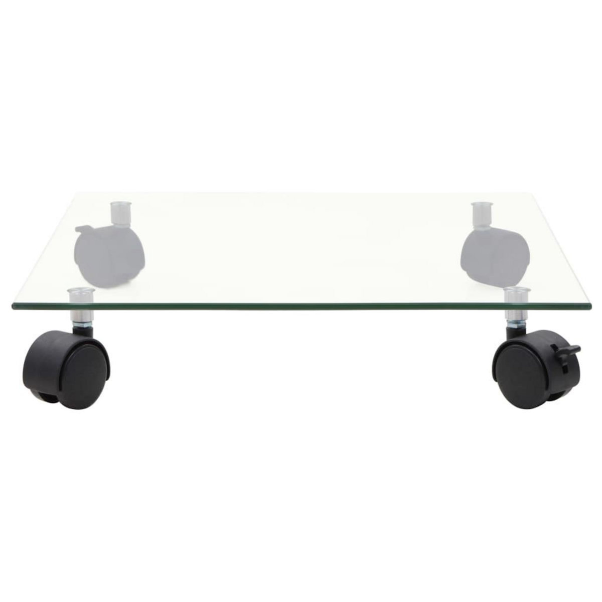 VIDAXL Support carre pour plantes 2 pcs Verre trempe 35 x 35 cm