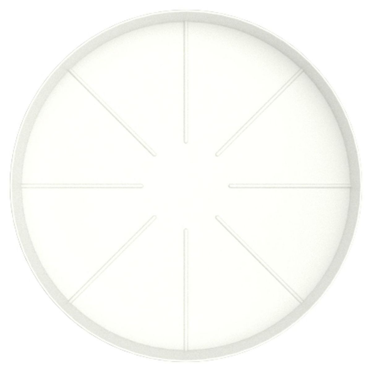 GARDENSTAR Soucoupe 12 cm pour pot horticole D17 cm blanc crème