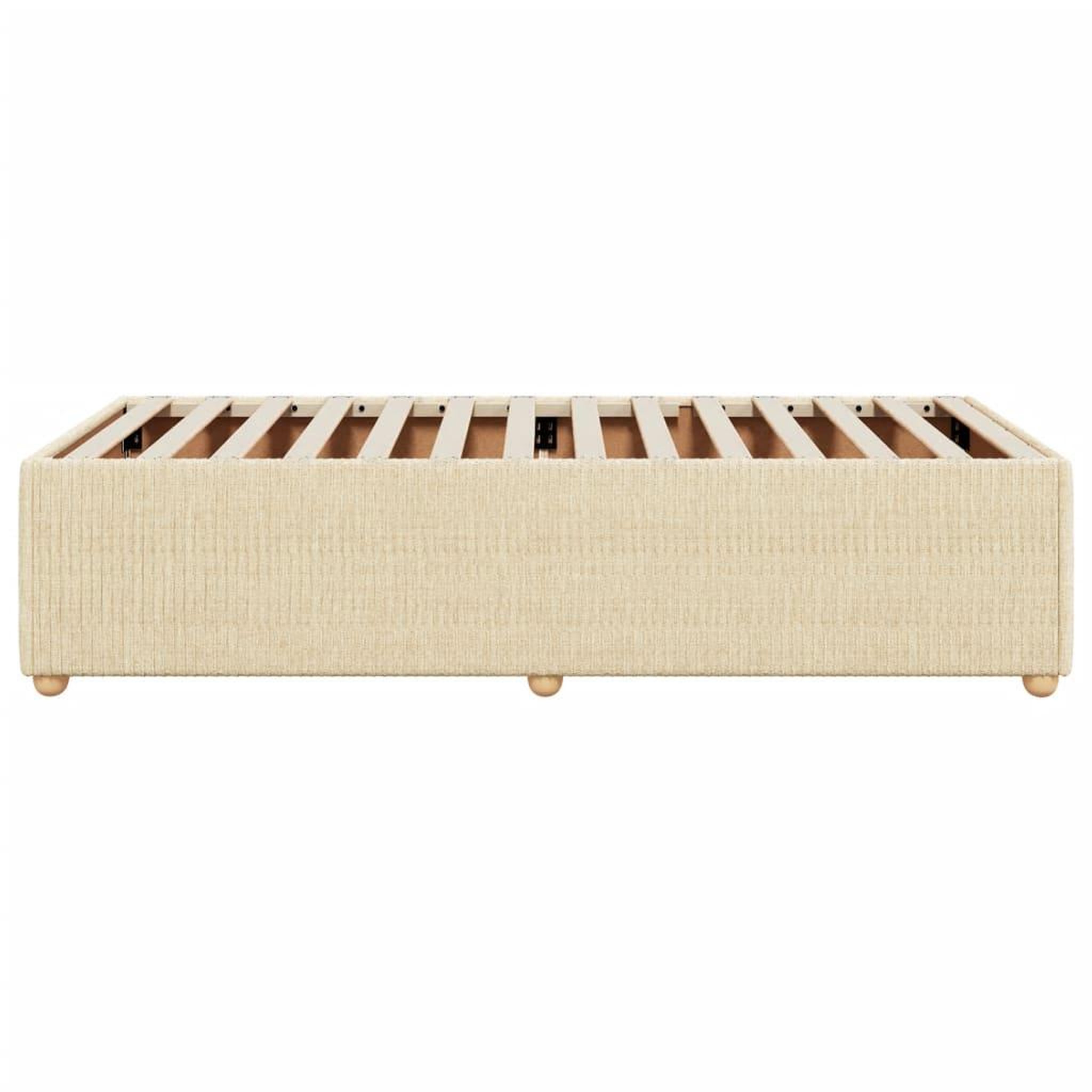 Voir la diapositive 5 : VIDAXL Cadre de lit sans matelas creme 80x200 cm tissu