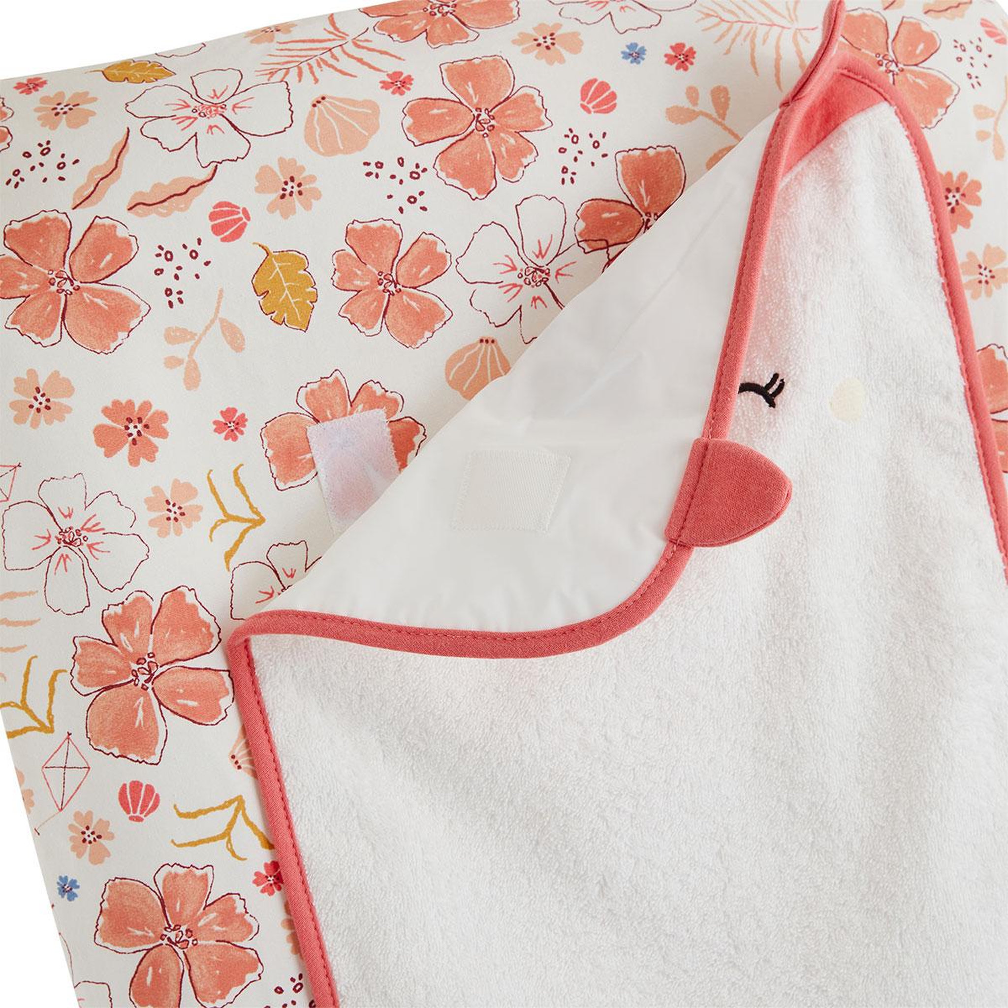 Voir la diapositive 3 : Petit Béguin Housse de matelas à langer + 2 tapis de change santa giulia