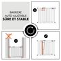 Voir la diapositive 8 : HAUCK Barrière de sécurité Open N Stop? 2 Set +9 cm Blanc