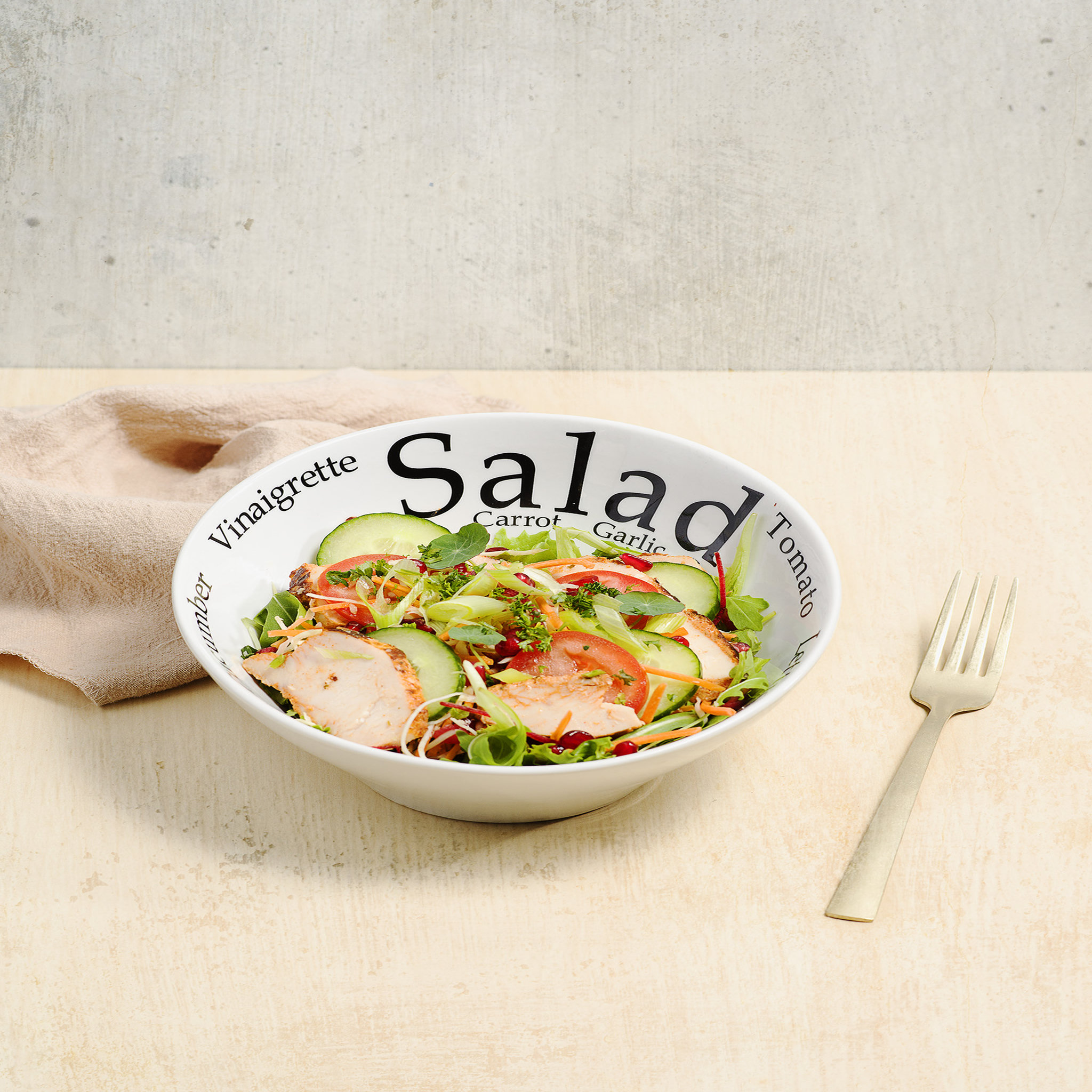 Voir la diapositive 2 : Bol à Salade porcelaine