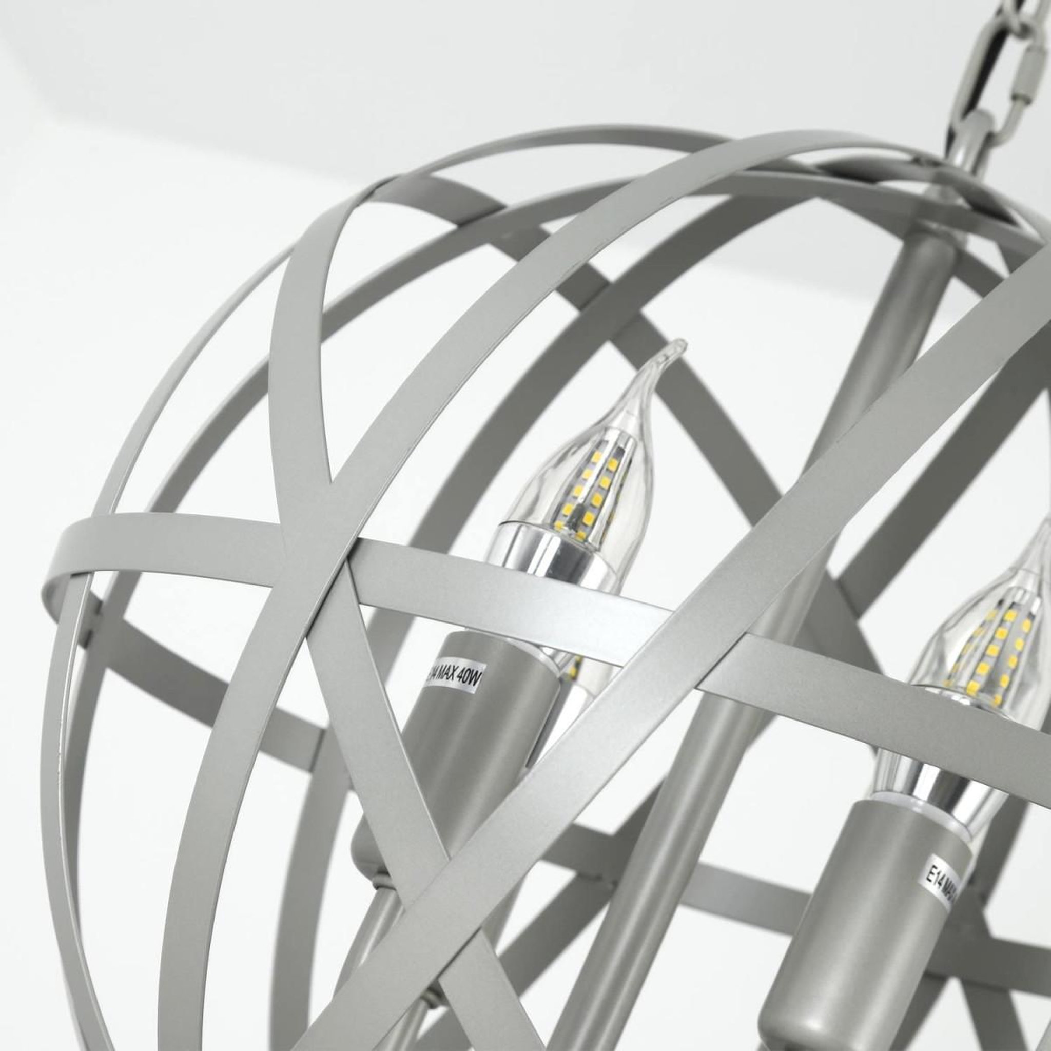 Voir la diapositive 4 : Paris Prix Suspension en métal design  vénus  34cm gris