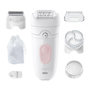 Voir la diapositive 2 : BRAUN Épilateur électrique - BRAUN - Silk-épil 5 - Épilation facile - Peau douce longue durée - 5-060 - Blanc / Rose