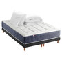 Voir la diapositive 1 : IDLITERIE Ensemble matelas ressort 7 zones KING STYLE, mémoire de forme, sommier, couette, oreillers