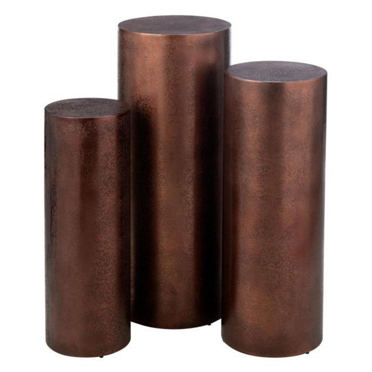 Paris Prix Lot de 3 Sellettes en Métal  Fone  90cm Bronze