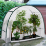 Voir la diapositive 2 : ID MARKET Serre d'hivernage demi lune 200 x 80 x 170 cm balcon et terrasse