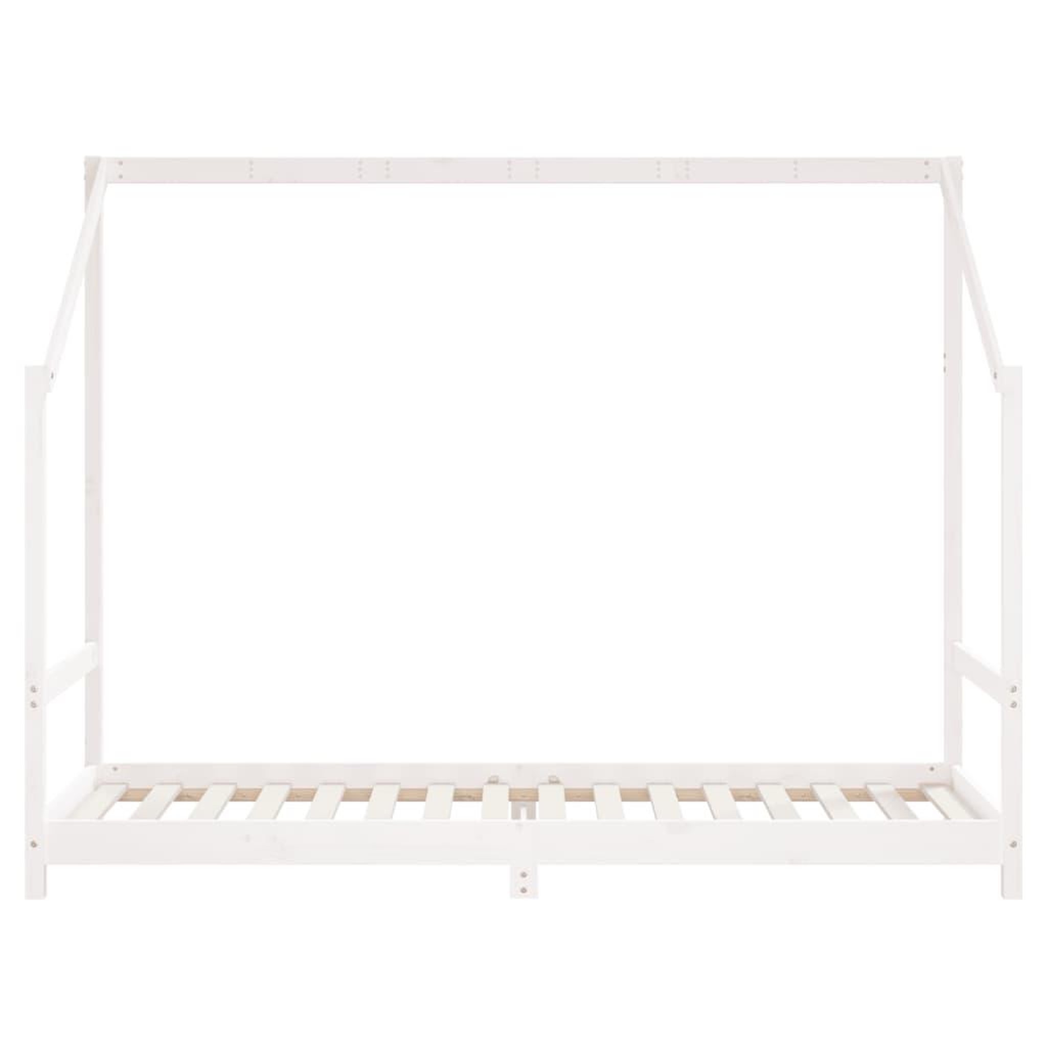 Voir la diapositive 4 : VIDAXL Cadre de lit pour enfants blanc 80x200 cm bois de pin massif