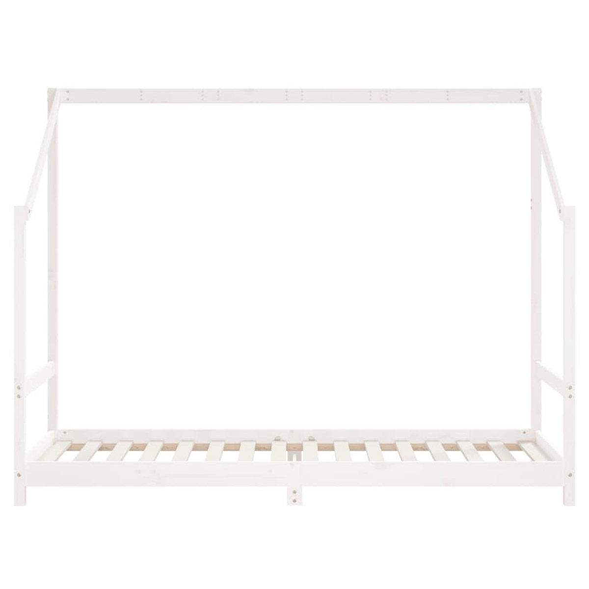 VIDAXL Cadre de lit pour enfants blanc 80x200 cm bois de pin massif