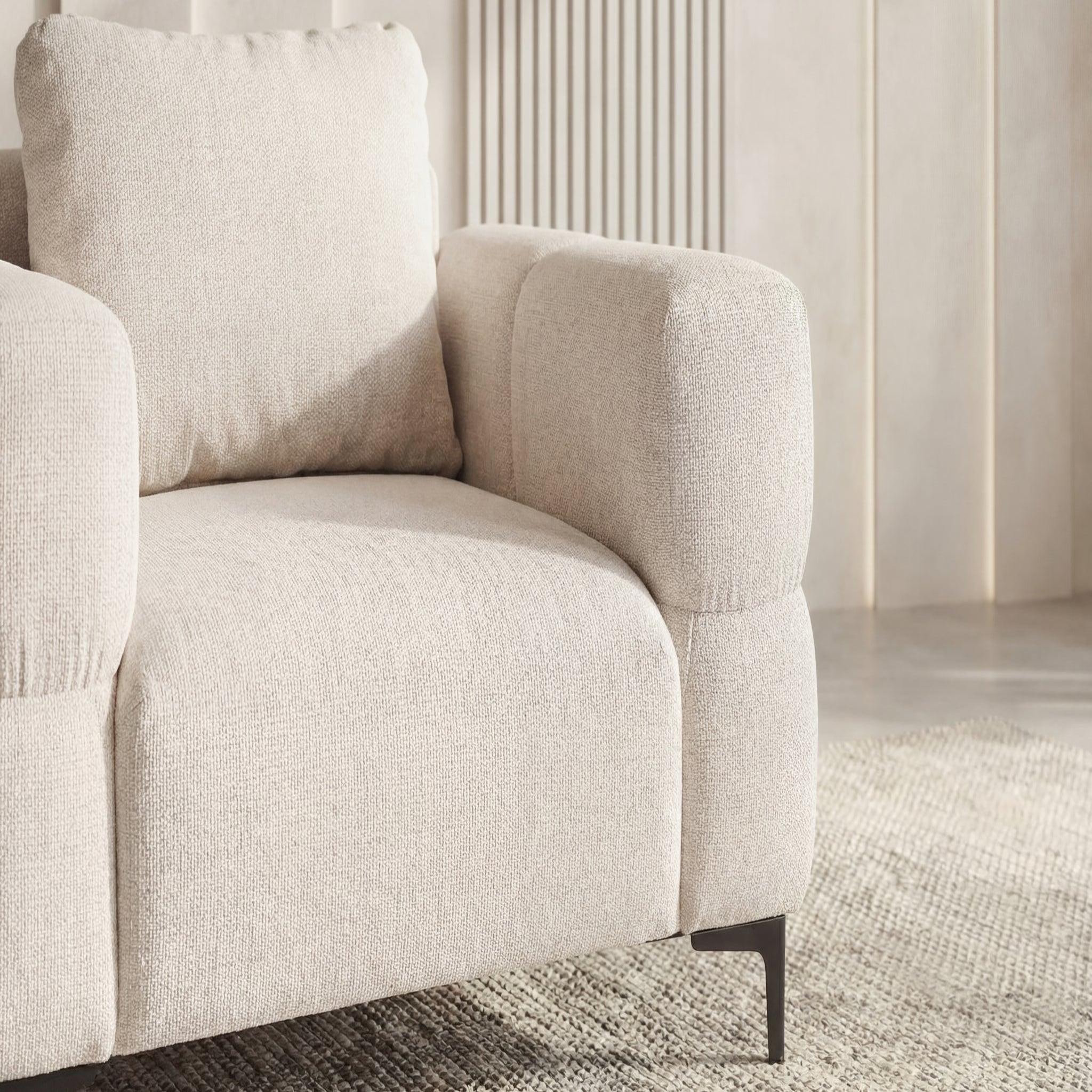 Voir la diapositive 4 : CASANOVA PARIS Elton - fauteuil en tissu lisse