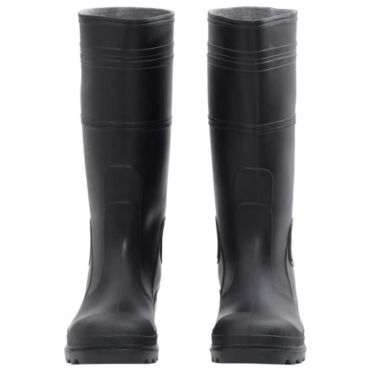 VIDAXL Bottes de pluie noir taille 43 PVC