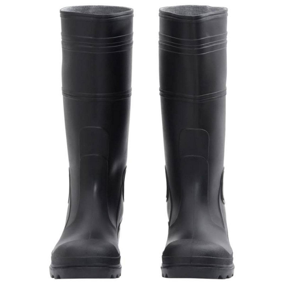 VIDAXL Bottes de pluie noir taille 43 PVC