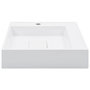 Voir la diapositive 3 : VIDAXL Lavabo 50x50x12,3 cm Fonte minerale/marbre Blanc