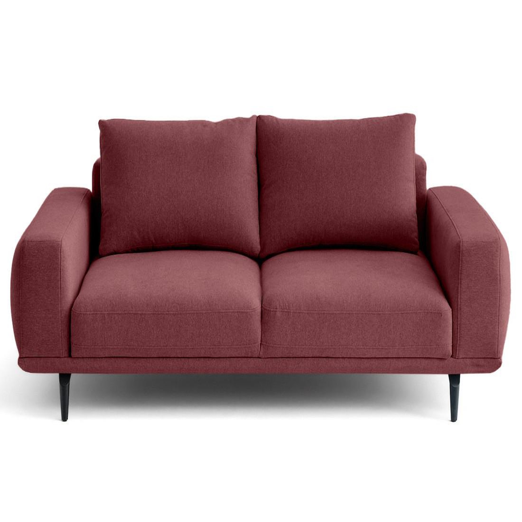 Voir la diapositive 1 : LISA DESIGN Vicence - canapé droit 2 places en tissu