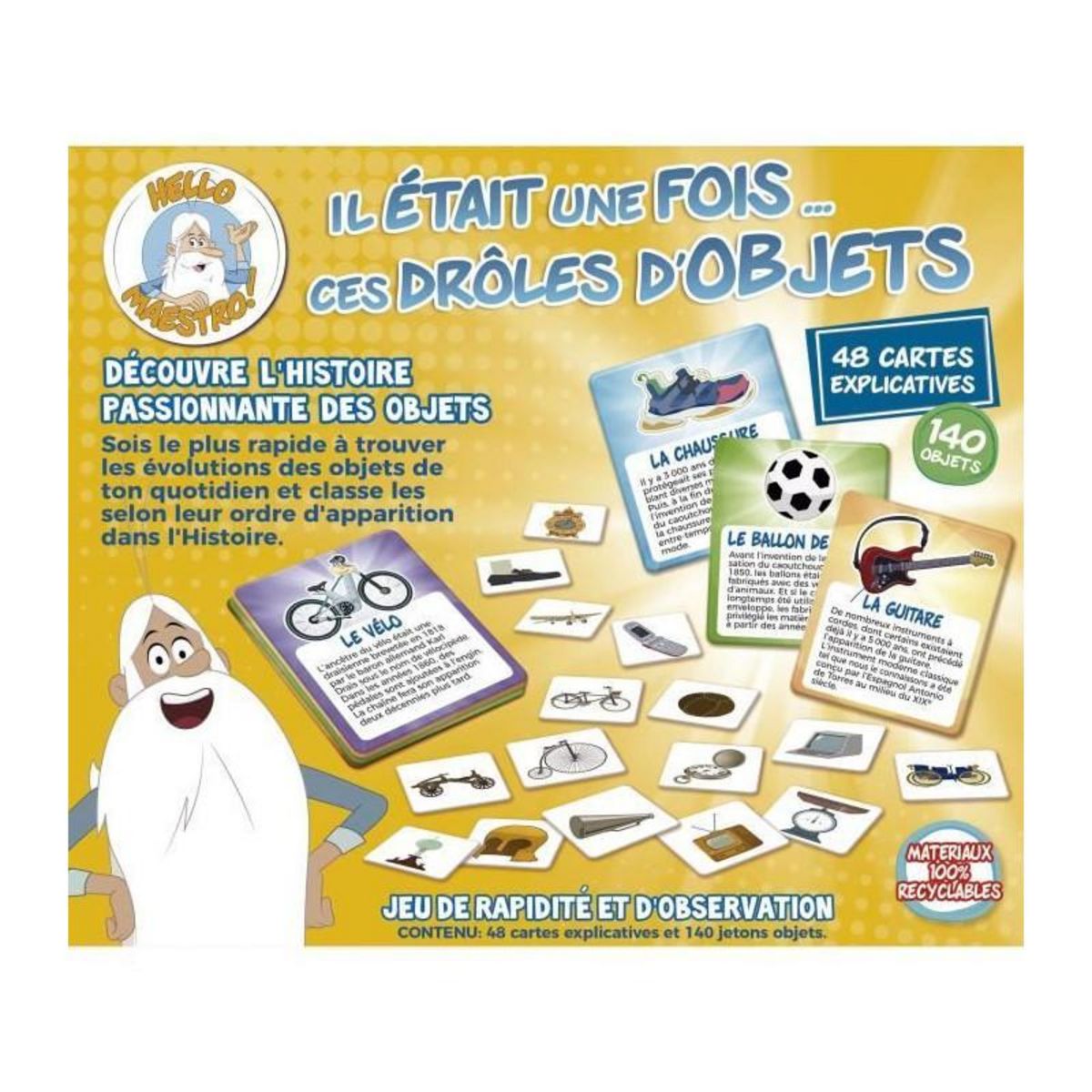 EDUCA Jeu de rapidité - EDUCA - Il Était Une Fois... Ces Drôles d'Objets - Observation et découverte historique des 6 ans