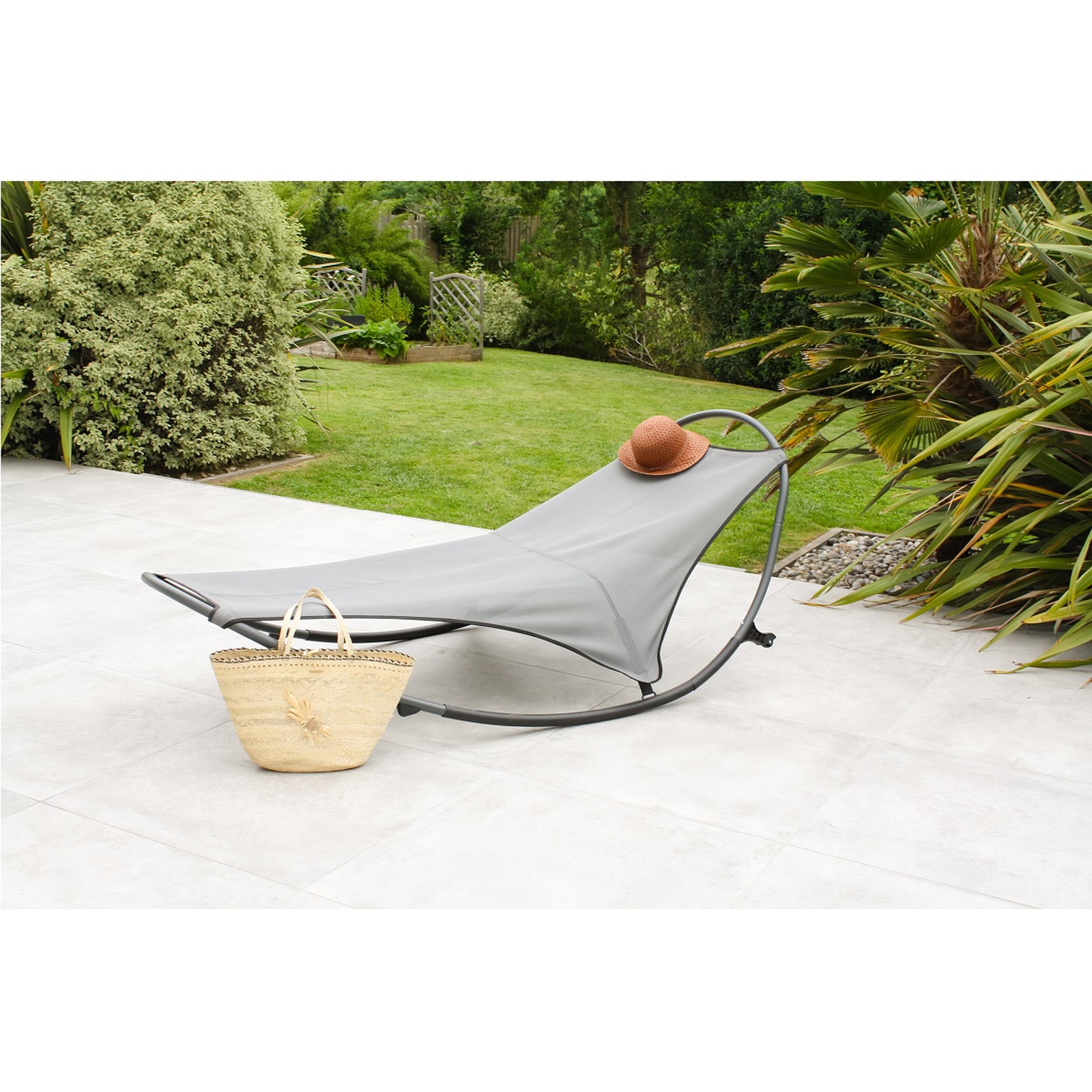 Voir la diapositive 1 : DCB GARDEN Bain de soleil - Acier - Gris - HENDAYE