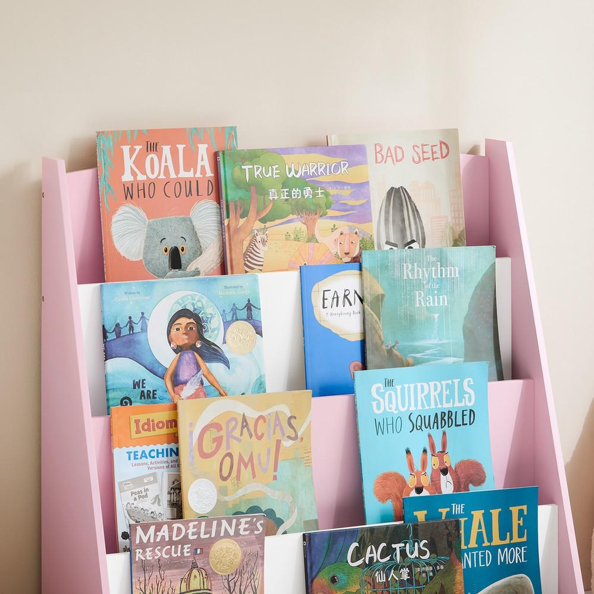 Voir la diapositive 4 : SOBUY SoBuy - Bibliothèque Enfant à 4 étagères - Nordique - KMB32