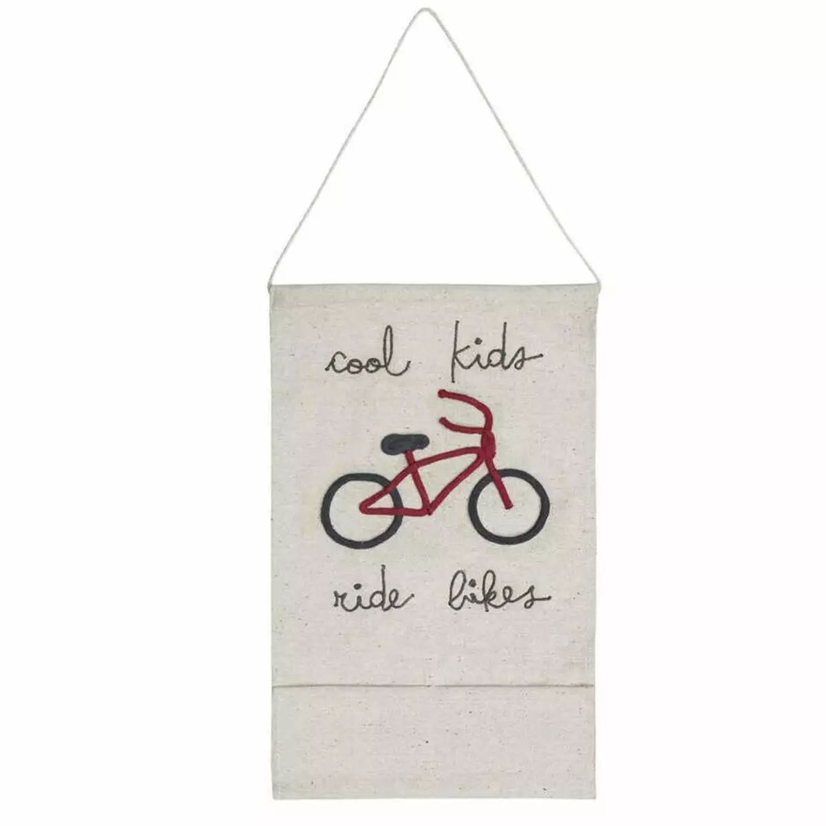 Lorena Canals Suspension tissu avec rangements - déco enfant vélo - 45 x 70 cm