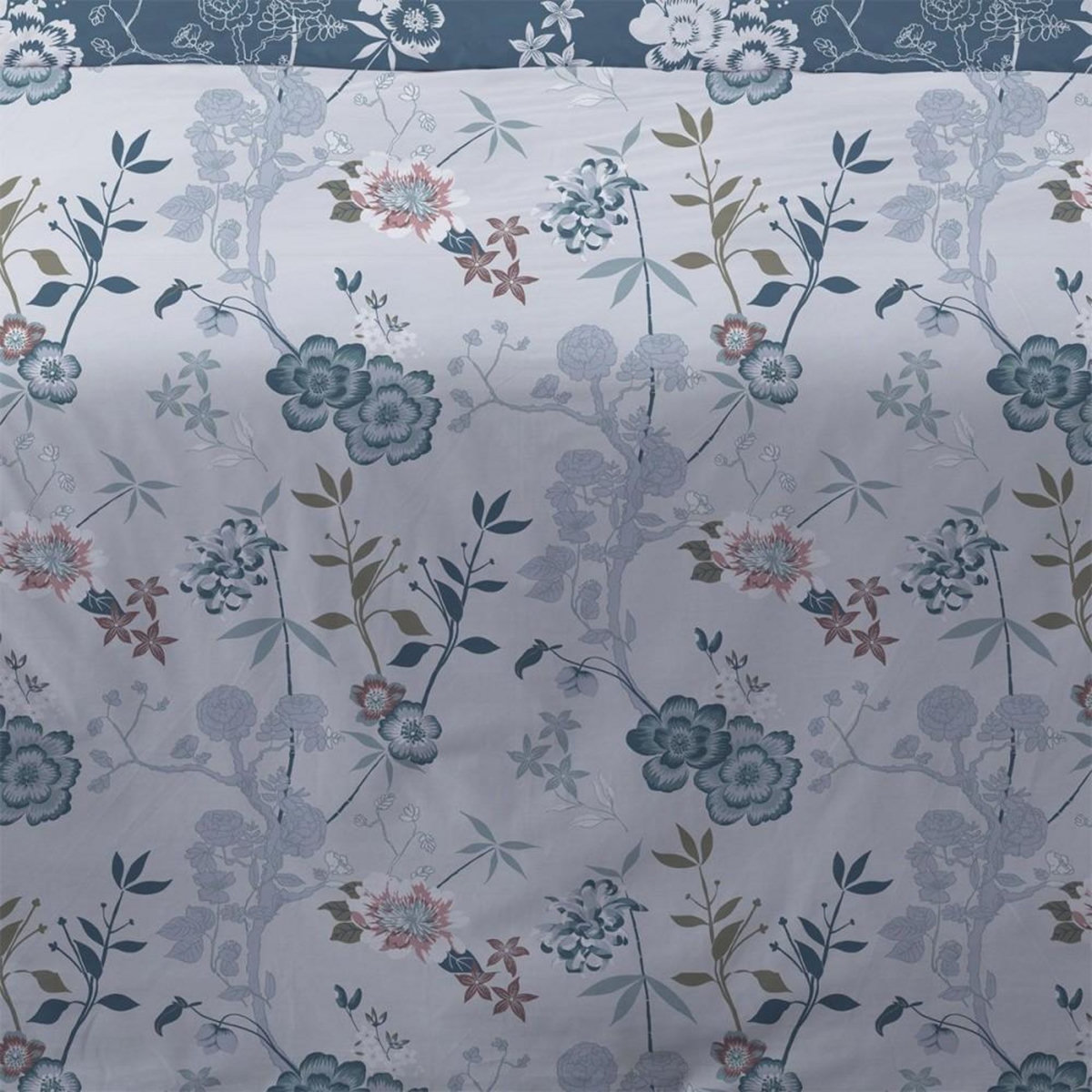 Dourev Housse de couette 240x220 Hana bleu + 2 taies