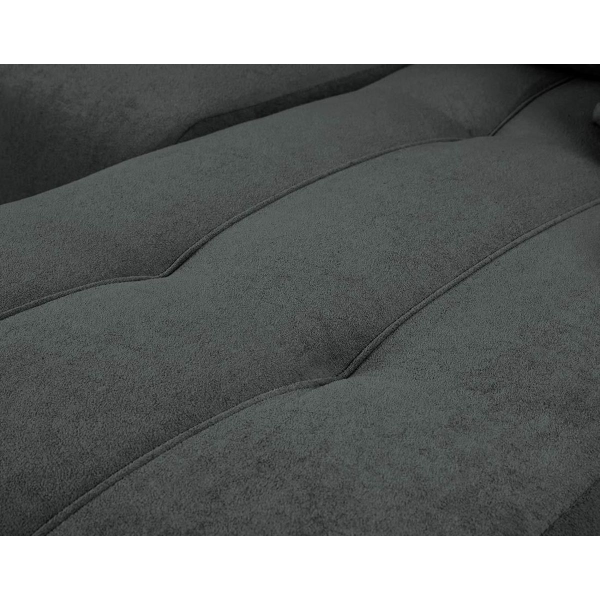 BEST MOBILIER Nicole - canapé d'angle réversible 4 places convertible avec coffre en tissu