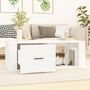 Voir la diapositive 3 : VIDAXL Table basse Blanc 100x50,5x35 cm Bois d'ingenierie