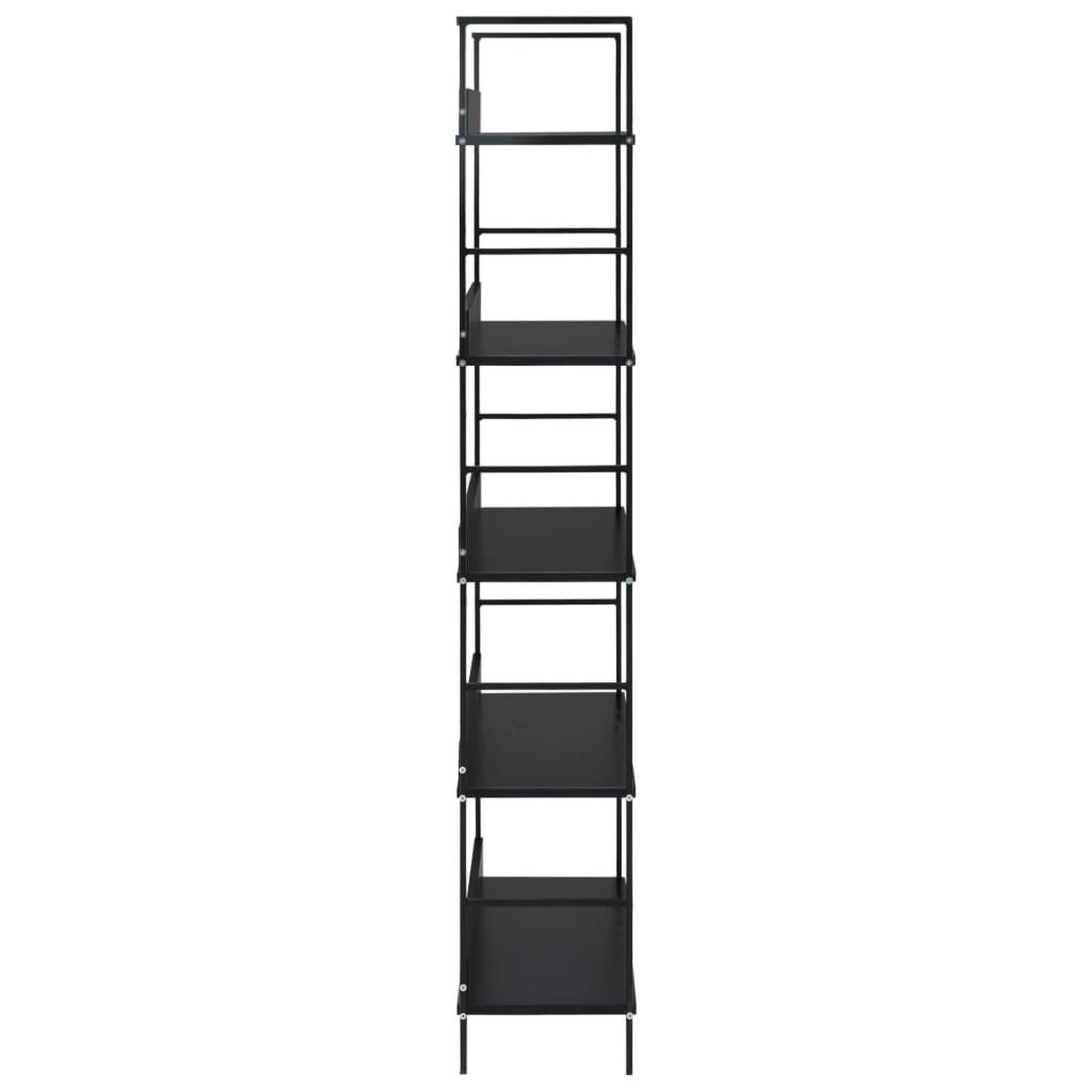 Voir la diapositive 4 : VIDAXL Bibliotheque a 5 niveaux noir 60x27,6x158,5cm bois d'ingenierie