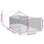 Voir la diapositive 6 : VIDAXL Niche d'exterieur pour chien enclos 5x2x1,5 m acier galvanise
