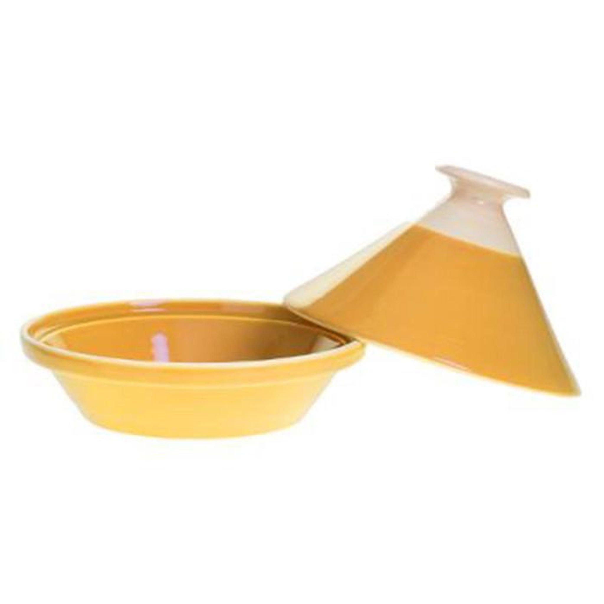 Voir la diapositive 4 : SECRET DE GOURMET Plat à Tajine en Faïence  Sofia  27cm Moutarde