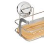 Voir la diapositive 2 : FIVE Étagère de Douche à Ventouses  Venterra  25cm Naturel